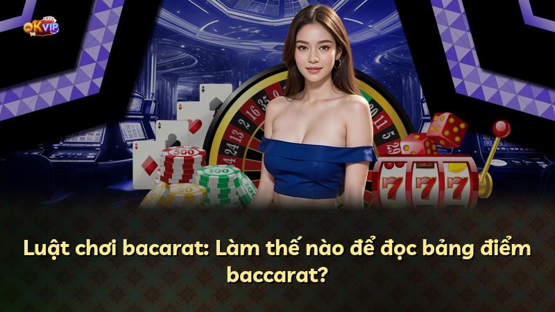 Luật chơi bacarat: Làm thế nào để đọc bảng điểm baccarat?